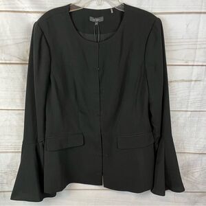 Le Gali Women’s Lightweight Jacket Divya Bell Sleeve Fully Lined Black M NWT